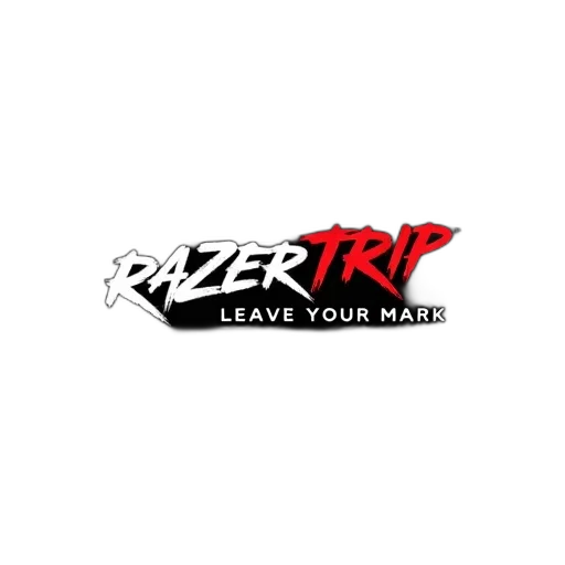 3d render, second, image, close-up, razertrip, logo, first, centered transparent PNG cut-out