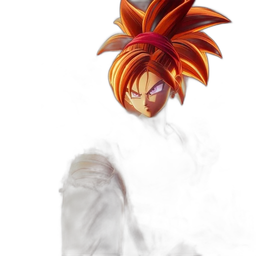 mask, hair, dragon, creature, concept art, fantasy art, anime, 3d render transparent PNG cut-out