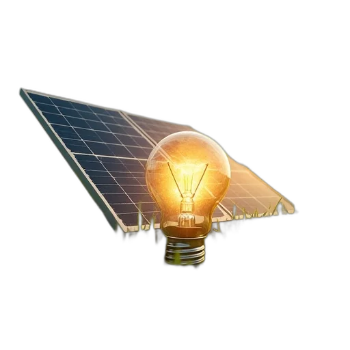 3d render, solar, panel, green transparent PNG cut-out