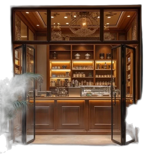 furniture, staff, photorealistic, 3d render transparent PNG cut-out