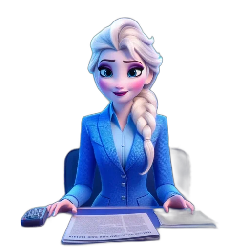 staff, 3d render, cartoon, concept art, fantasy art, snow, blue, animated transparent PNG cut-out