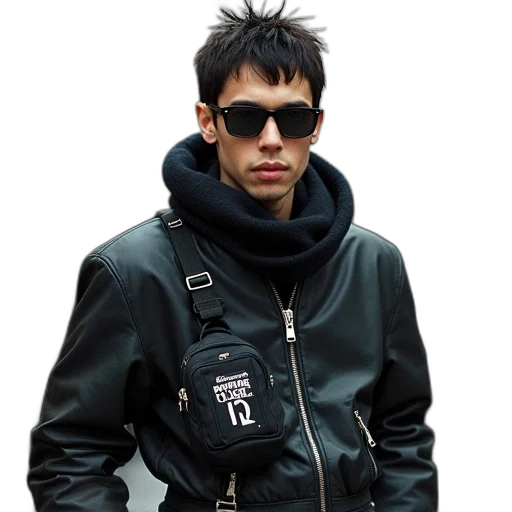 jacket, cyberpunk, photorealistic, concept art transparent PNG cut-out