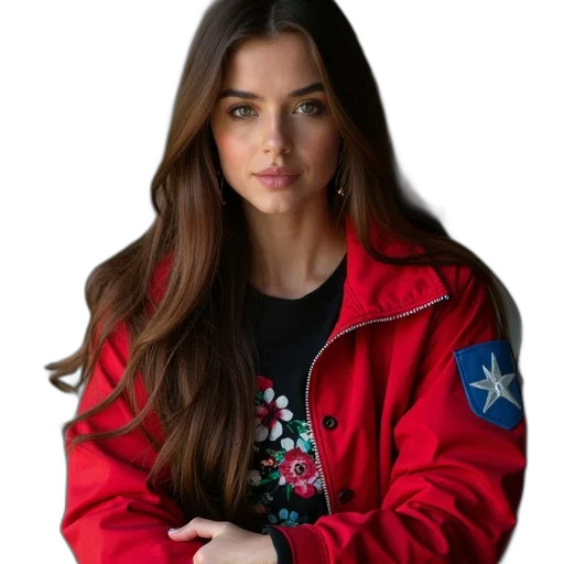 jacket, face, jewelry, staff, photorealistic, cartoon, oil painting, pixel art transparent PNG cut-out