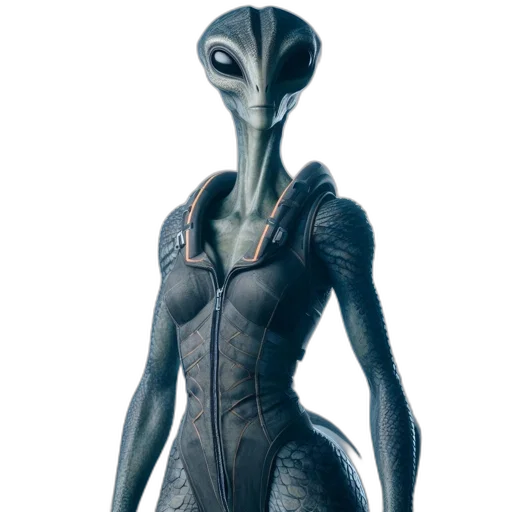 creature, robot, dress, animal, concept art, 3d render, outer space, extraterrestrial transparent PNG cut-out