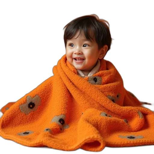 jacket, creature, dragon, orange, children, animal, blanket transparent PNG cut-out