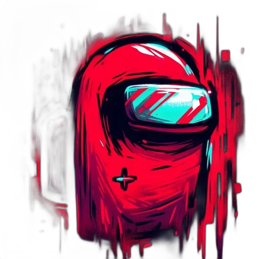 mask, face, robot, jacket, concept art, comic book art, cyberpunk, pixel art transparent PNG cut-out