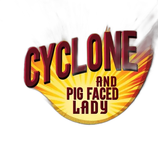 second, image, promotional, poster, musical, called, cyclone, pig-faced transparent PNG cut-out