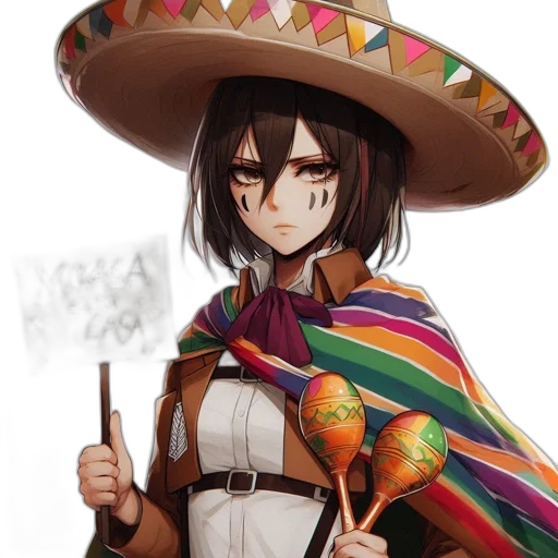 hat, staff, weapon, umbrella, fantasy art, anime, concept art, watercolor transparent PNG cut-out