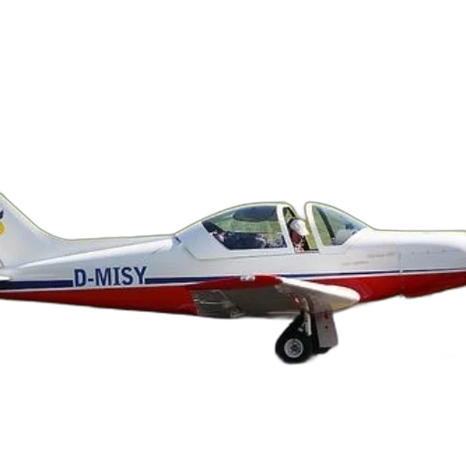 3d render, photorealistic, white, red, airplane, registration, number, d-misy transparent PNG cut-out