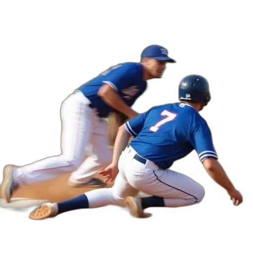 creature, animal, baseball, player, white, uniform, number, sliding transparent PNG cut-out