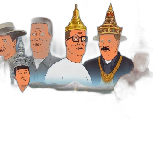 crown, staff, mask, hat, concept art, cartoon, pixel art, fantasy art transparent PNG cut-out