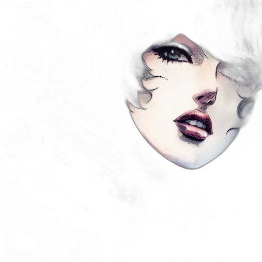 mask, face, creature, photorealistic, fantasy art, watercolor, concept art, fire transparent PNG cut-out