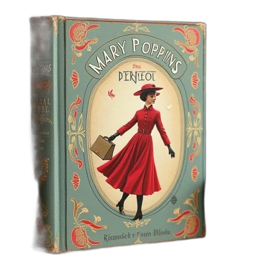 book, image, mary, poppins transparent PNG cut-out