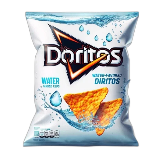 food, bottle, photorealistic, image, depicts, white, bag, doritos transparent PNG cut-out