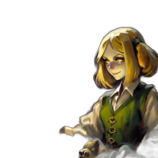 staff, dress, face, mask, pixel art, concept art, fantasy art, watercolor transparent PNG cut-out