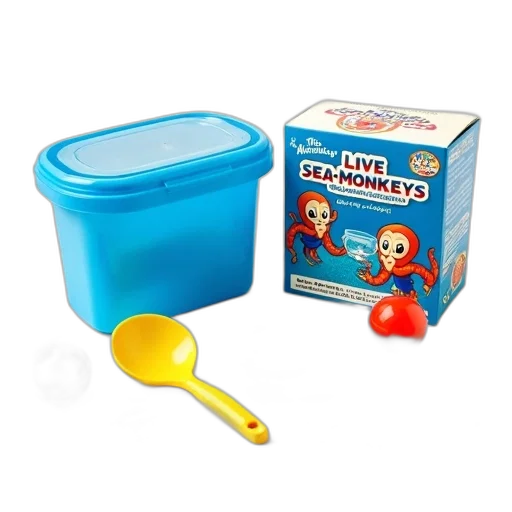 food, 3d render, child, toy, set, including, blue, plastic transparent PNG cut-out