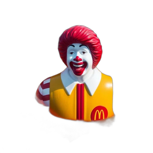 food, face, crown, animal, 3d render, photorealistic, life-sized, ronald transparent PNG cut-out