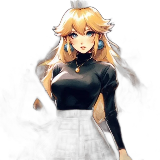 dress, staff, weapon, sword, anime, pixel art, concept art, watercolor transparent PNG cut-out