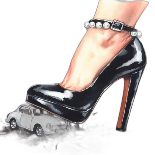 shoes, car, weapon, jewelry, photorealistic, concept art, watercolor, cartoon transparent PNG cut-out