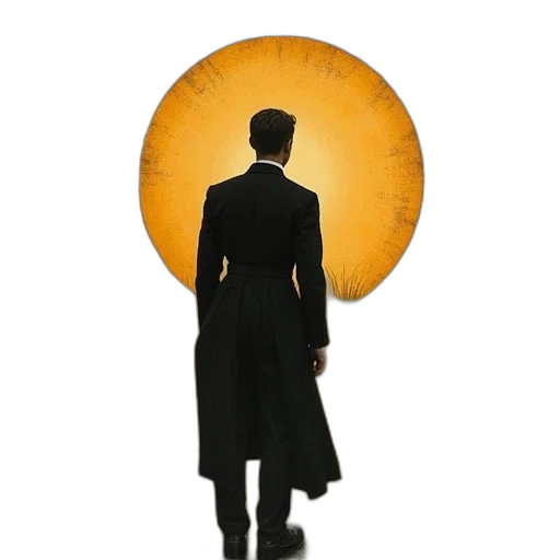 jacket, umbrella, staff, hat transparent PNG cut-out