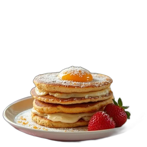 food, photorealistic, 3d render, american transparent PNG cut-out