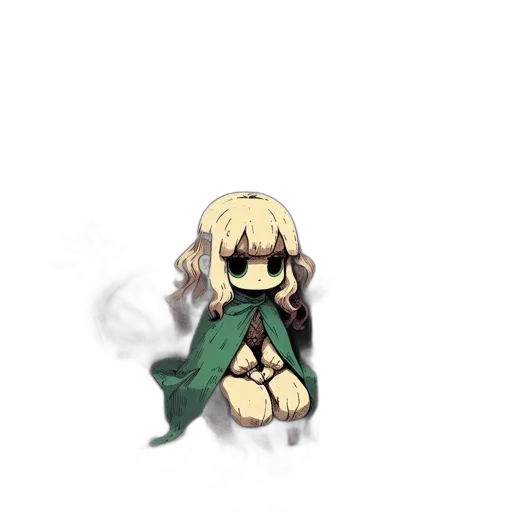 weapon, staff, dress, dragon, pixel art, concept art, anime, fantasy art transparent PNG cut-out