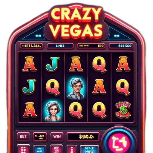 concept art, neon lights, neon, digital, slot, machine, game, crazy transparent PNG cut-out
