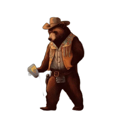 animal, staff, concept art, pixel art, 3d render, fantasy art, fool, tarot transparent PNG cut-out