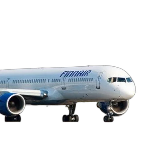 finnair, airplane, runway, ready, takeoff transparent PNG cut-out
