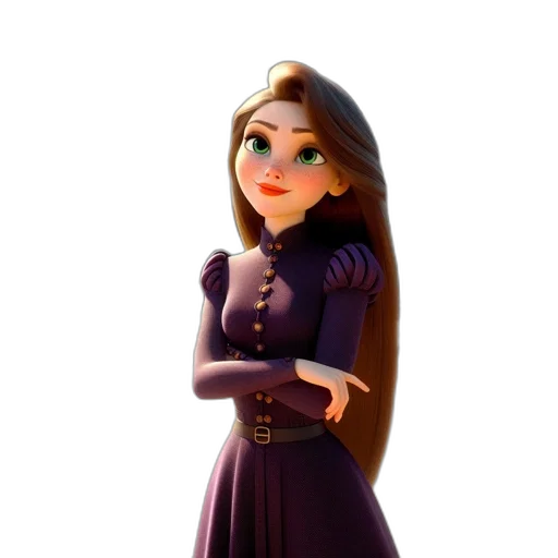 dress, staff, face, crown, 3d render, concept art, cartoon, photorealistic transparent PNG cut-out