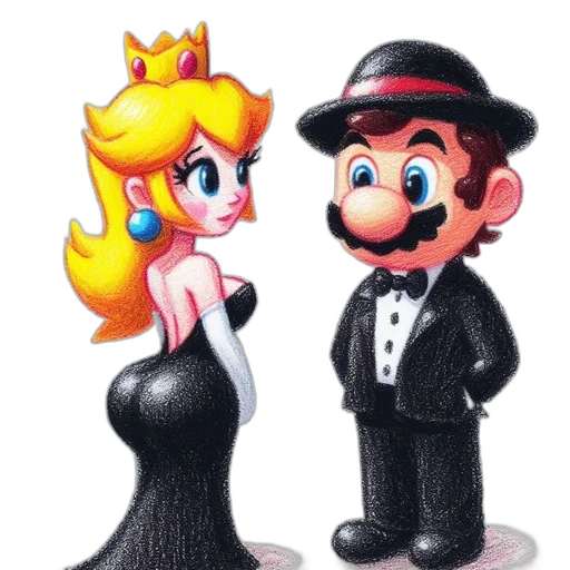 crown, dress, hat, jewelry, cartoon, concept art, 3d render, pixel art transparent PNG cut-out