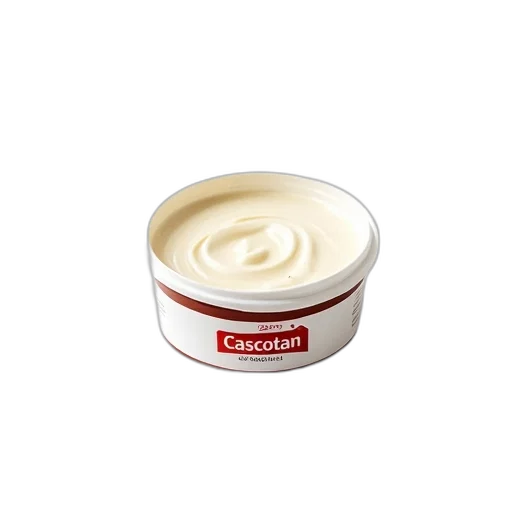 crown, food, white, tub, cascocotan, cream, red, label transparent PNG cut-out