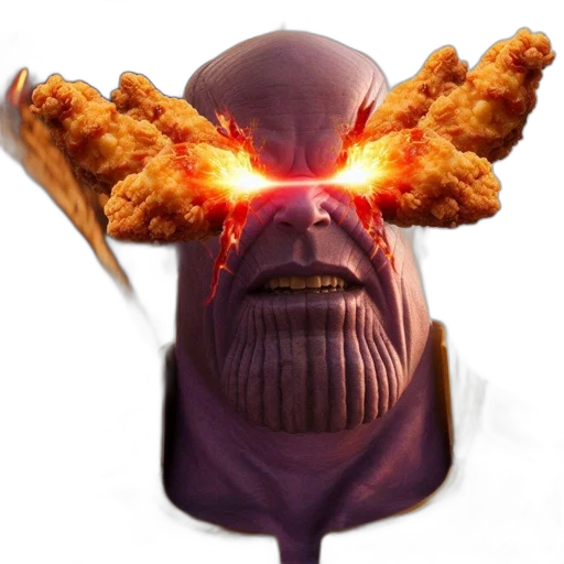 food, creature, weapon, animal, concept art, 3d render, photorealistic, thanos transparent PNG cut-out