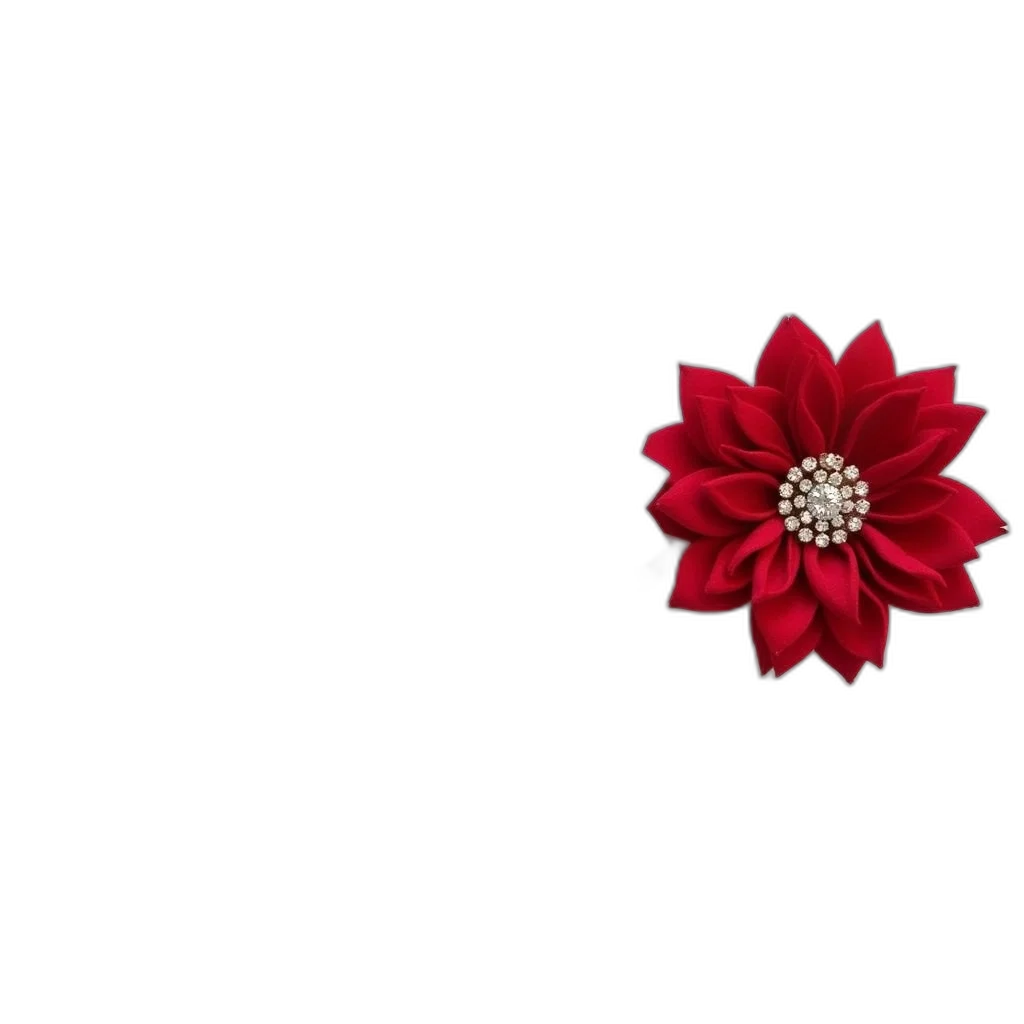 flower, crown, jewelry, umbrella, 3d render, pixel art, photorealistic, red transparent PNG cut-out