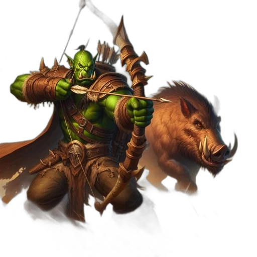 dragon, fantasy art, concept art, green, armored, orc, figure, stands transparent PNG cut-out