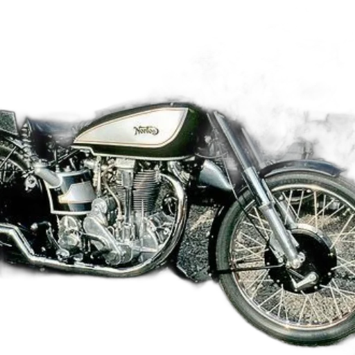 weapon, photorealistic, 3d render, concept art, pencil sketch, classic, norton, motorcycle transparent PNG cut-out