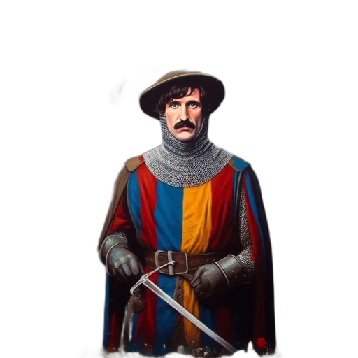 sword, staff, face, crown, fantasy art, concept art, pixel art, oil painting transparent PNG cut-out