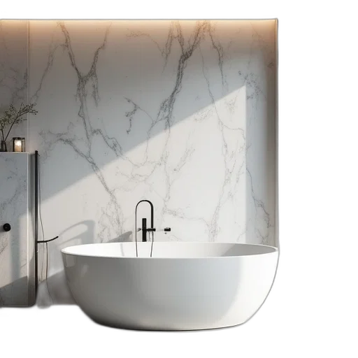 3d render, photorealistic, modern, bathroom transparent PNG cut-out