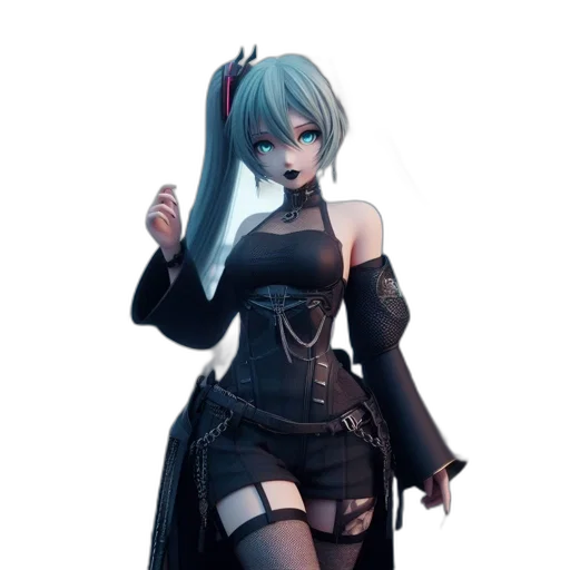 dress, staff, robot, weapon, concept art, fantasy art, anime, 3d render transparent PNG cut-out