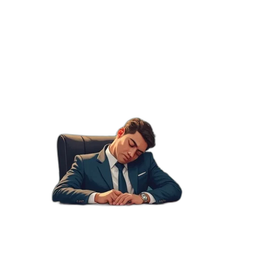 furniture, jacket, staff, face transparent PNG cut-out
