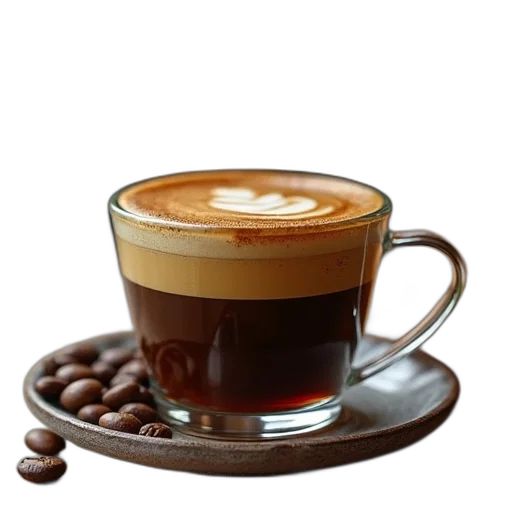 food, photorealistic, 3d render, coffee transparent PNG cut-out
