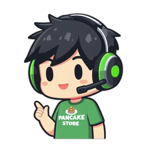 pixel art, cartoon, anime, concept art, green, cheerful, character, sporting transparent PNG cut-out