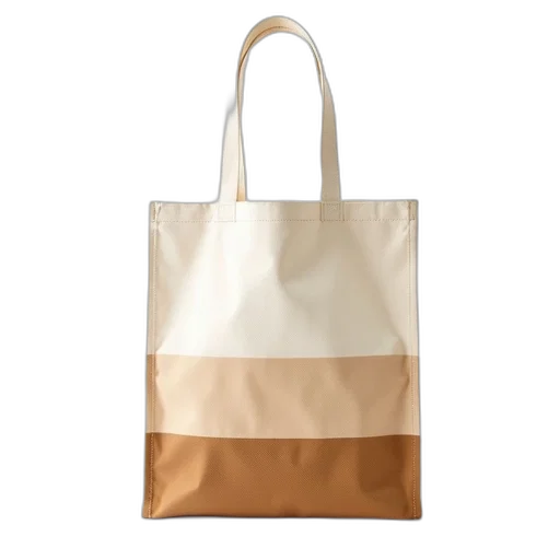 earth tones, golden, beige, white, striped, tote, bag, brown transparent PNG cut-out