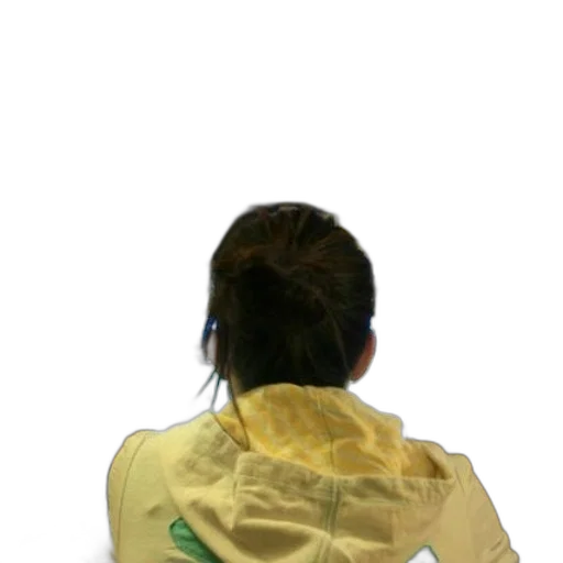 jacket, staff, hair, face transparent PNG cut-out