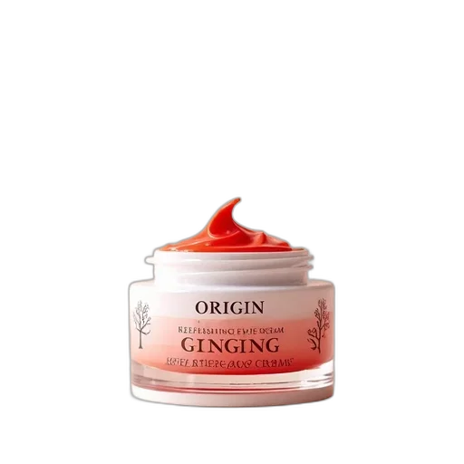 3d render, photorealistic, white, red, container, label, reads, origin transparent PNG cut-out