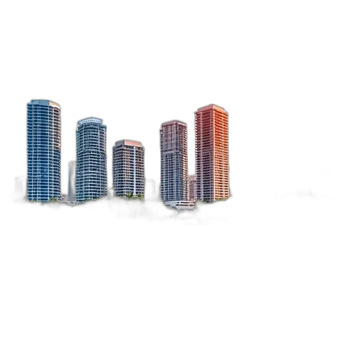 building, robot, 3d render, concept art, pixel art, vaporwave, city street, pastel transparent PNG cut-out