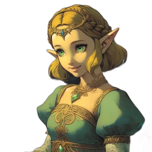 staff, crown, dress, face, fantasy art, concept art, pixel art, 3d render transparent PNG cut-out