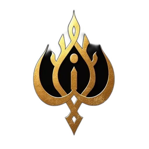 jewelry, staff, crown, sword, fire, golden, logo, saudi transparent PNG cut-out