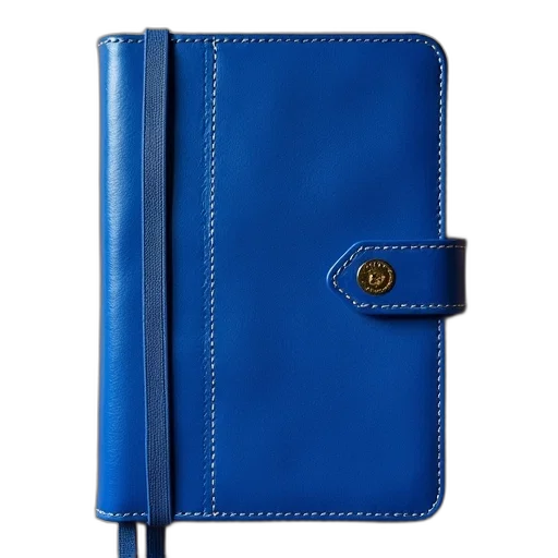 staff, blue, diary, royal, leather transparent PNG cut-out