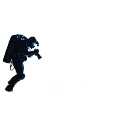 jacket, umbrella, robot, weapon, concept art, pixel art, 3d render, comic book art transparent PNG cut-out